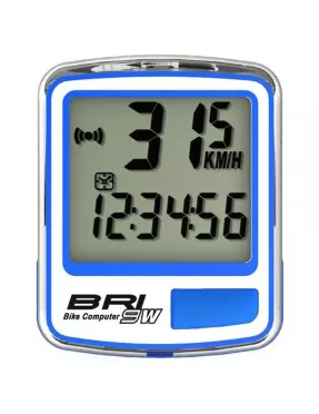 COMPTEUR ECHOWELL BRI 9 FONCTIONS SANS FIL BLEU